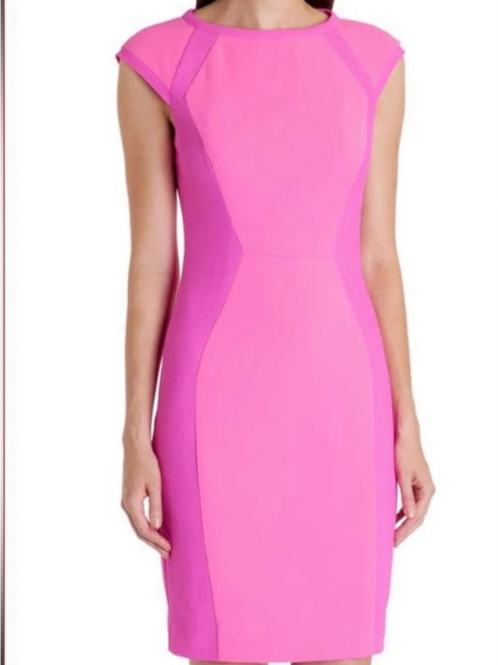 Ted Baker Jineen Pink Cap Sleeve Pink Sheath Dress